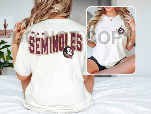 Seminoles DTF Transfer (INCLUDES FRONT + POCKET)