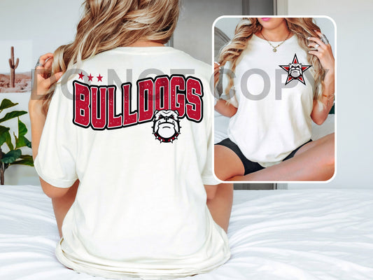 Bulldogs DTF Transfer (INCLUDES FRONT + POCKET)