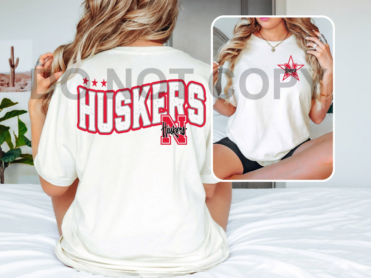 Huskers DTF Transfer (INCLUDES FRONT + POCKET)