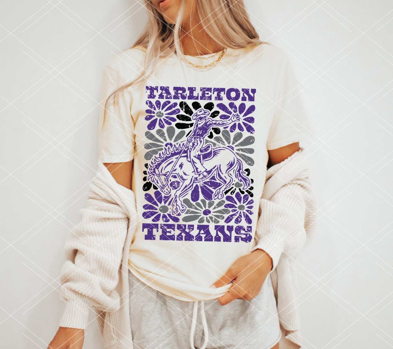 Tableton Groovy Floral DTF Transfer