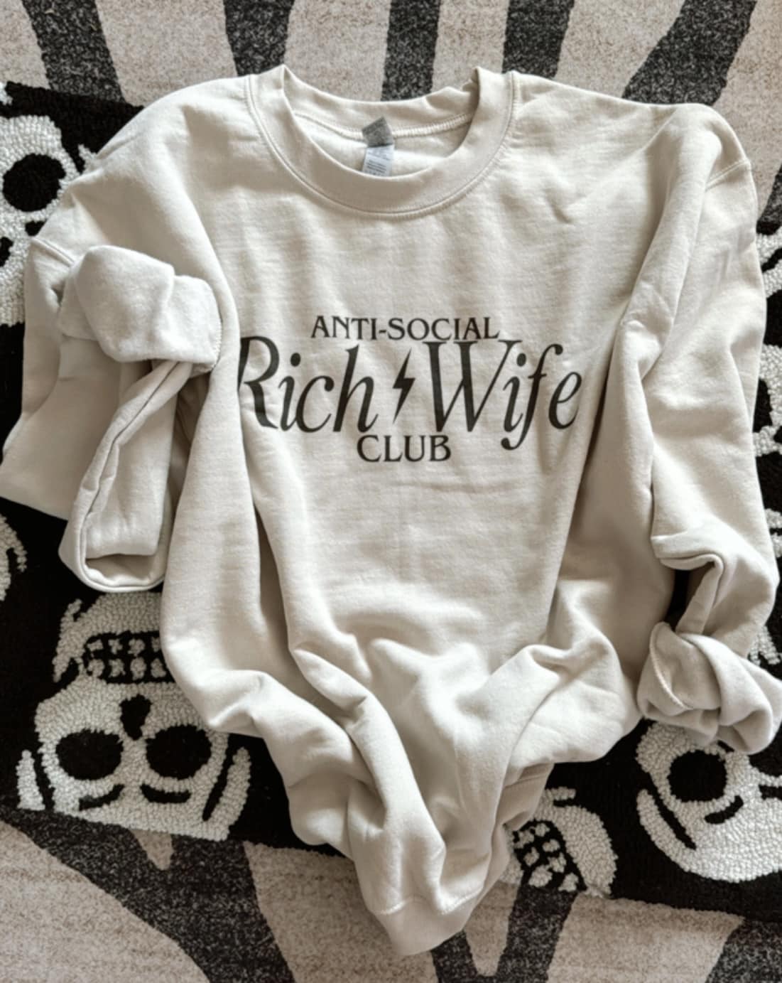 Anti Social Rich Wife Club Black DTF Transfer