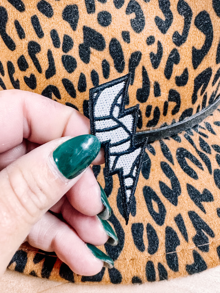 Volleyball Lightening Bolt Hat/Pocket Patch