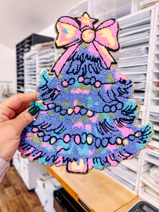Preppy Christmas Tree Patch (Adult Size)