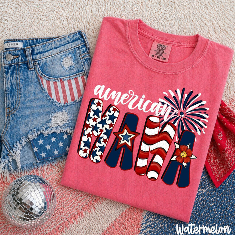 American Mama 4th of July DTF Transfer