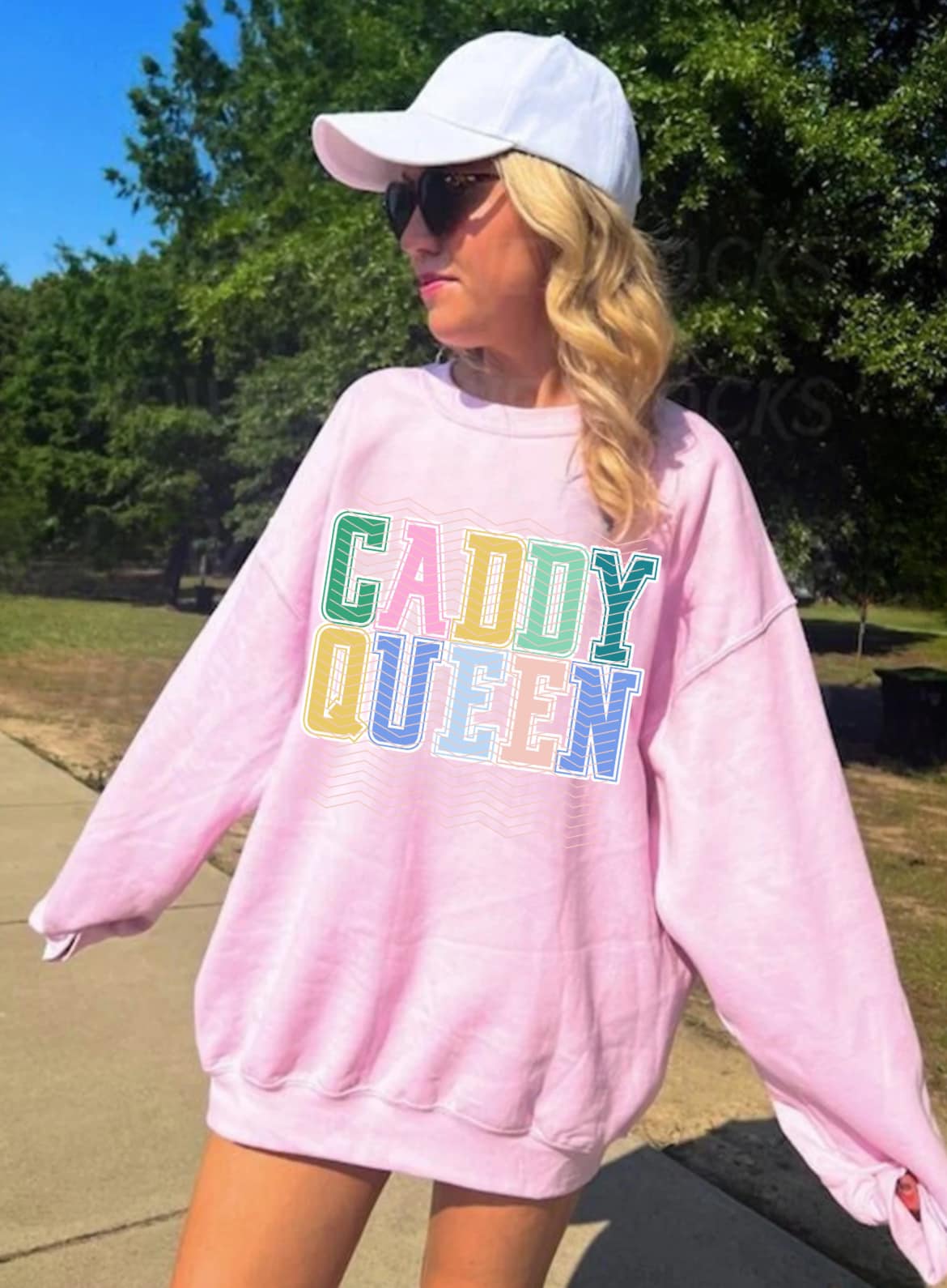 Caddy Queen Preppy Golf DTF Transfer