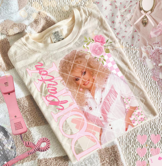 Floral Dolly Magazine DTF Transfer