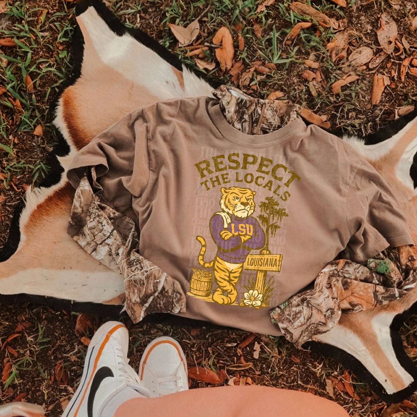 Respect the Locals LSU DTF Transfer