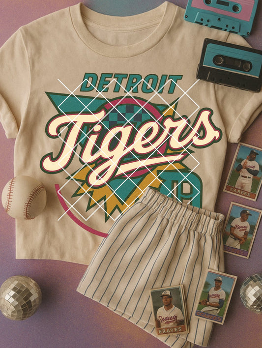 Vintage Tigers DTF Transfer
