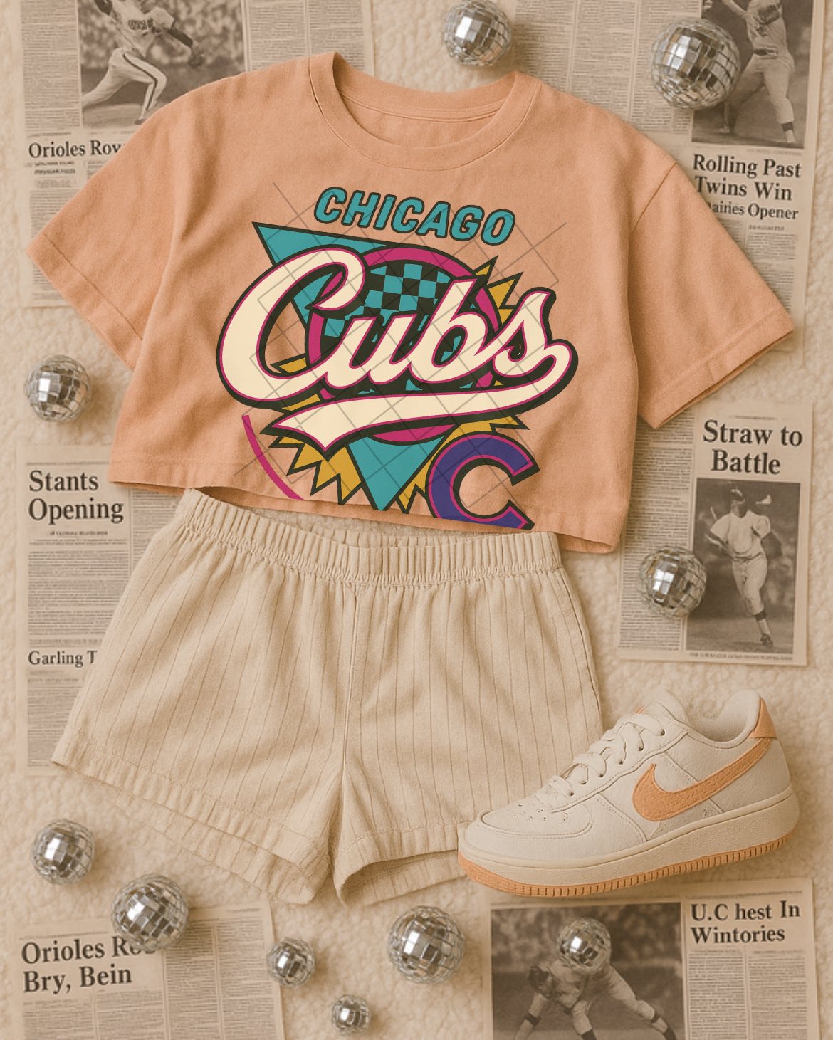 Vintage Cubs DTF Transfer