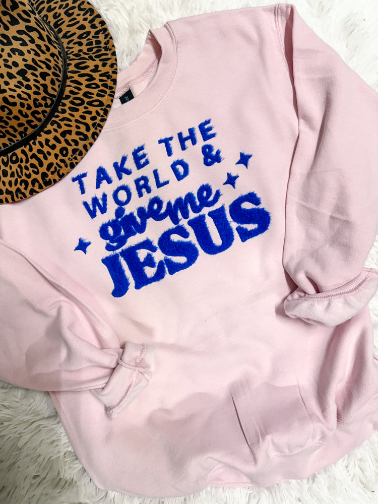 Take the World, Give me Jesus Fuzzy Patch (Adult Size)
