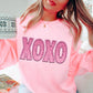 XOXO Ombre' Faux Sequin Pink DTF Transfer