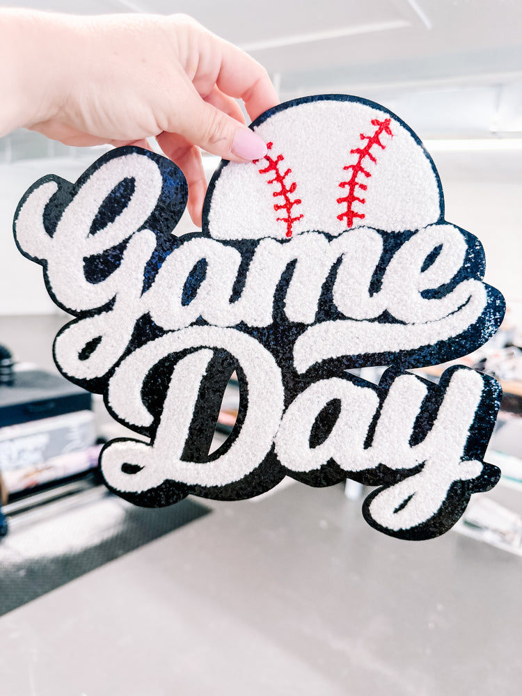Game Day Baseball Chenille Patch