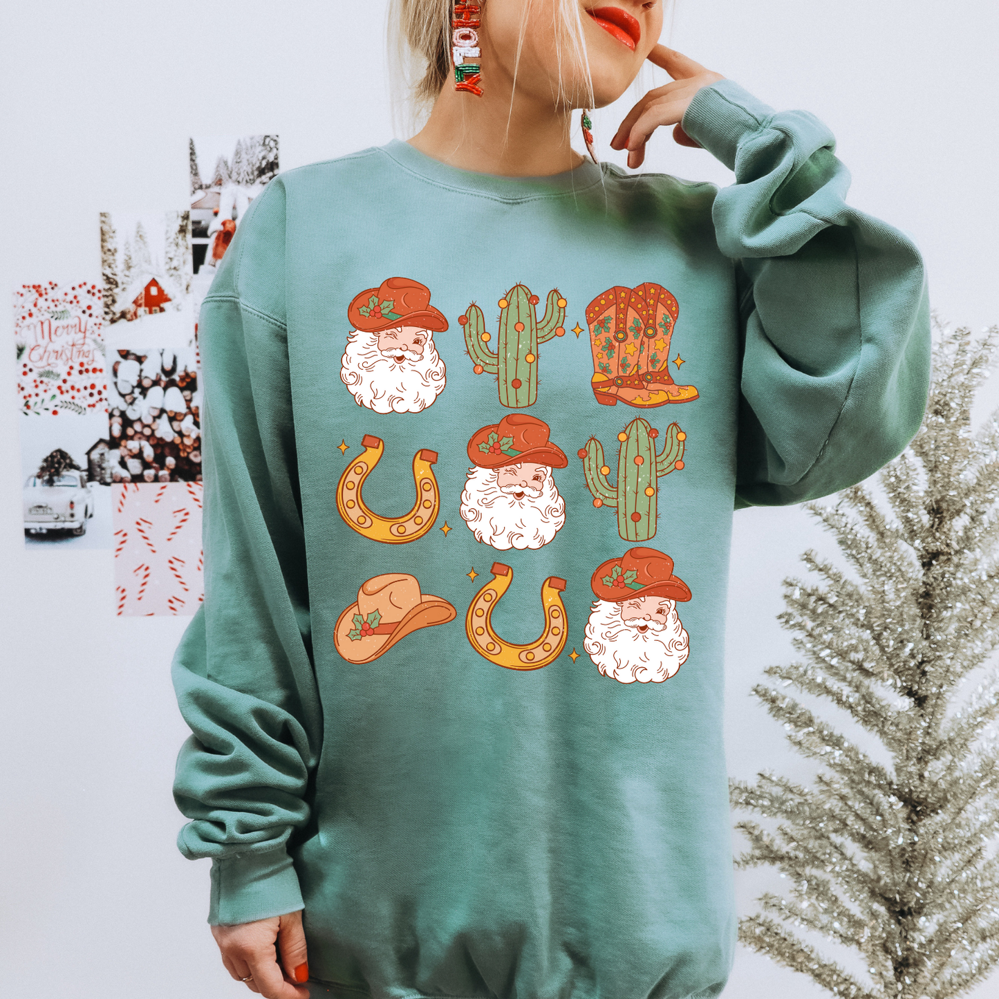 Western Christmas DTF Transfer