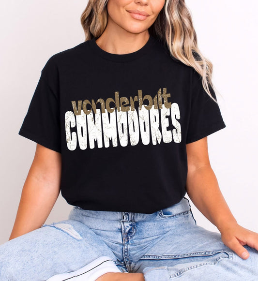 Crackle Vanderbilt DTF Transfer