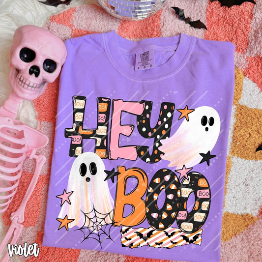Hey Boo Halloween DTF Transfer