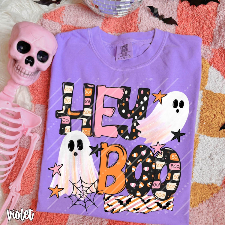 Hey Boo Halloween DTF Transfer