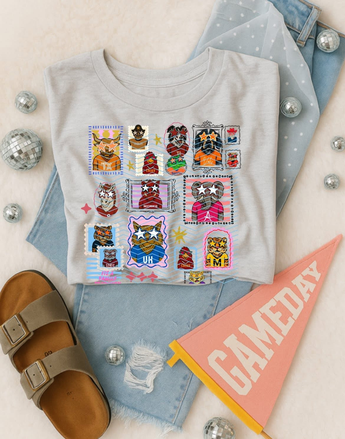 Vintage Conference Stamp Football DTF Transfer