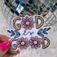 God is Good Floral Hat/Pocket Patch