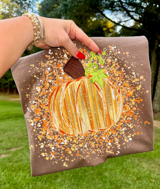 Brushstroke Fall Pumpkin DTF Transfer