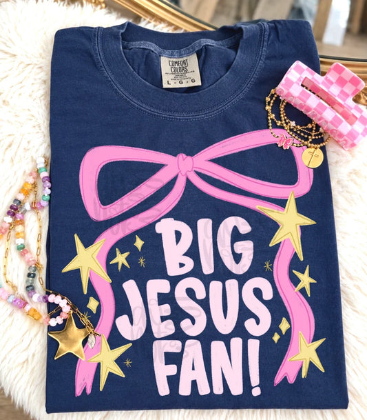 Big Jesus Fan Coquette Faith DTF Transfer