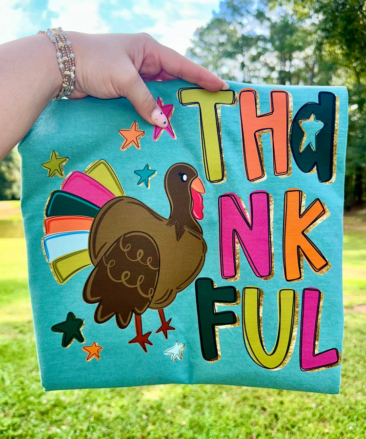 Thankful Turkey Thanksgiving DTF Transfer