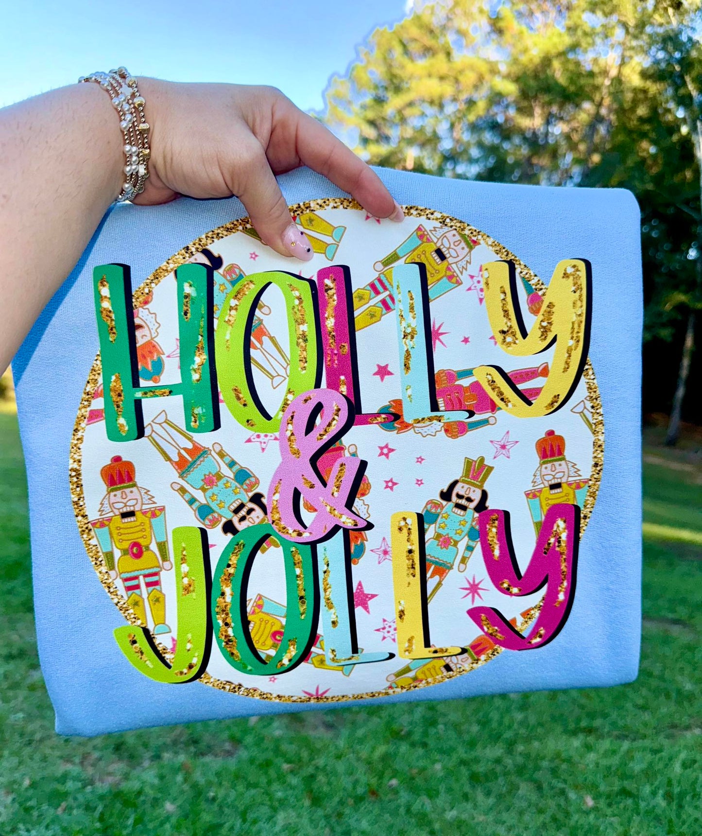 Holly Jolly Nutcracker DTF Transfer