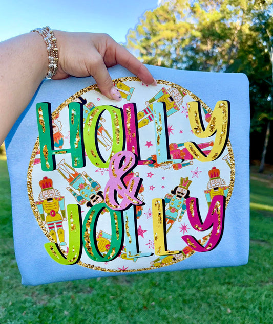 Holly Jolly Nutcracker DTF Transfer