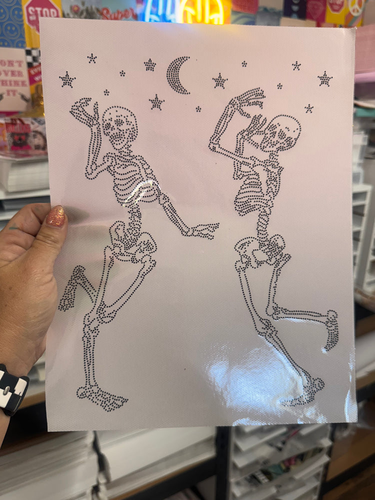 Dancing Skellies Spangle Transfer