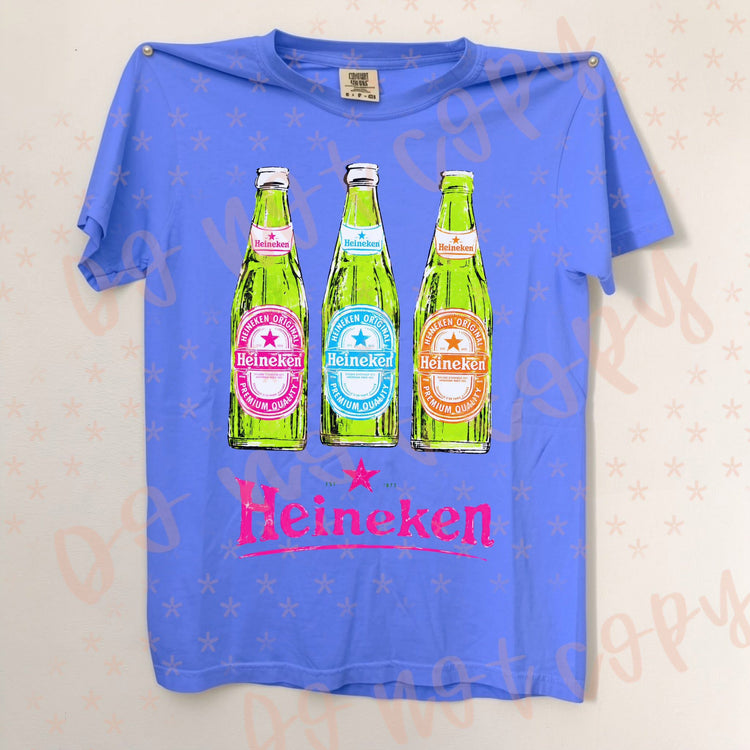 Neon Heineken DTF Transfer
