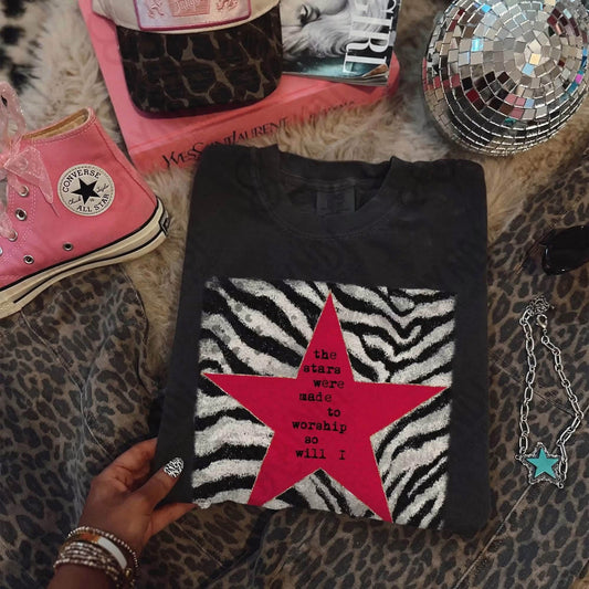 Zebra Stars are Made to Worship Faith DTF Transfers
