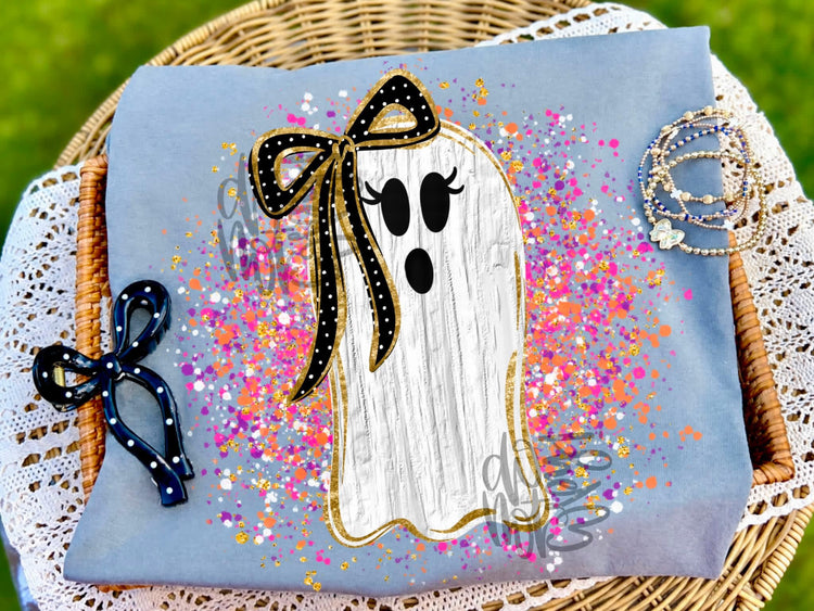 Chalky Painted Ghost Halloween DTF Transfer
