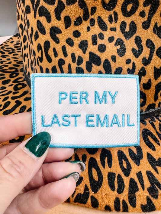 Per my Last Email Snarky Hat/Pocket Patch