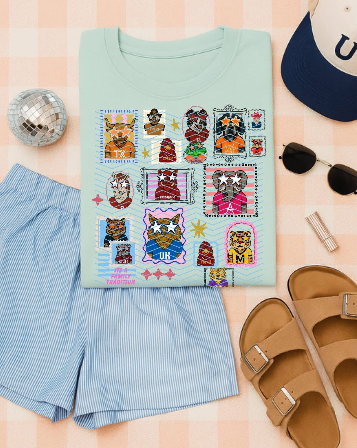 Vintage Conference Stamp Football DTF Transfer