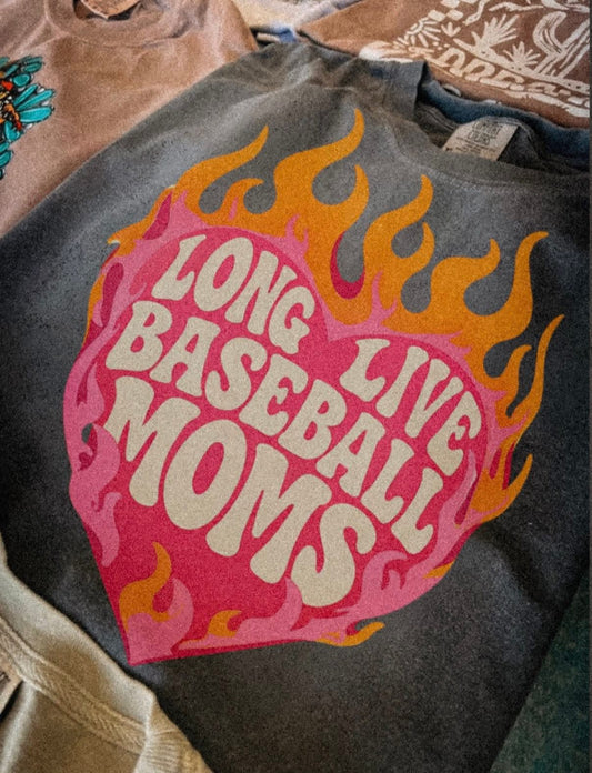 Long Live Baseball Moms DTF Transfer
