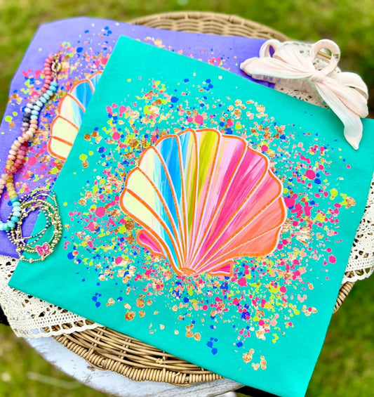 Splatter Seashell Trendy Summer DTF Transfers