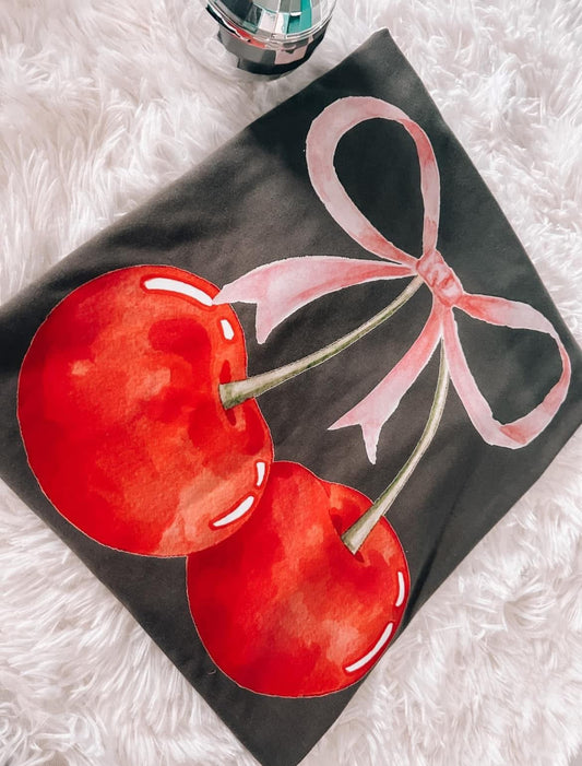 Watercolor Coquette Cherry DTF Transfer