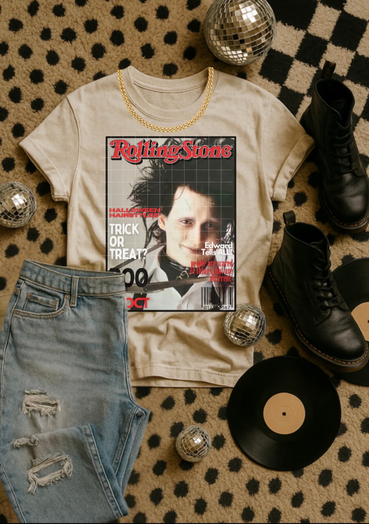 Magazine Edward Halloween DTF Transfer