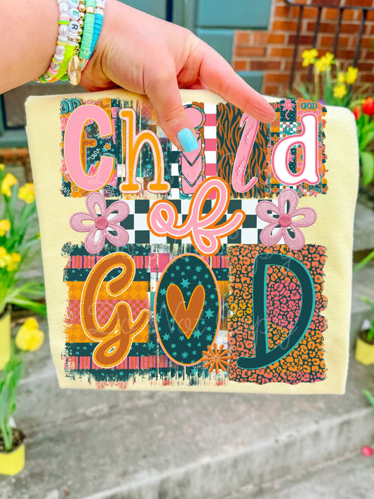 Child of God Boho Doodle Faith DTF Transfer