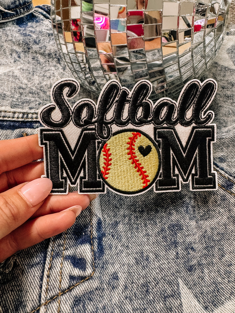 Oversized Softball Mom Hat/Pocket Patch