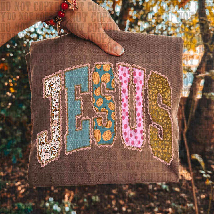 Fall Pumpkin Jesus Faith DTF Transfer