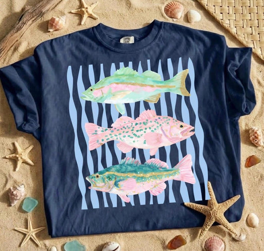Trendy Summer Fishing Trio DTF Transfers
