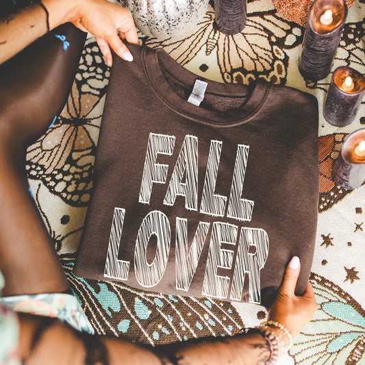 Fall Lover White Scribble DTF Transfer