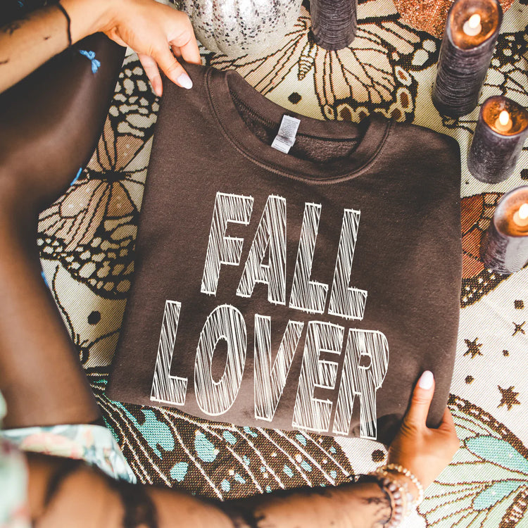 Fall Lover White Scribble DTF Transfer