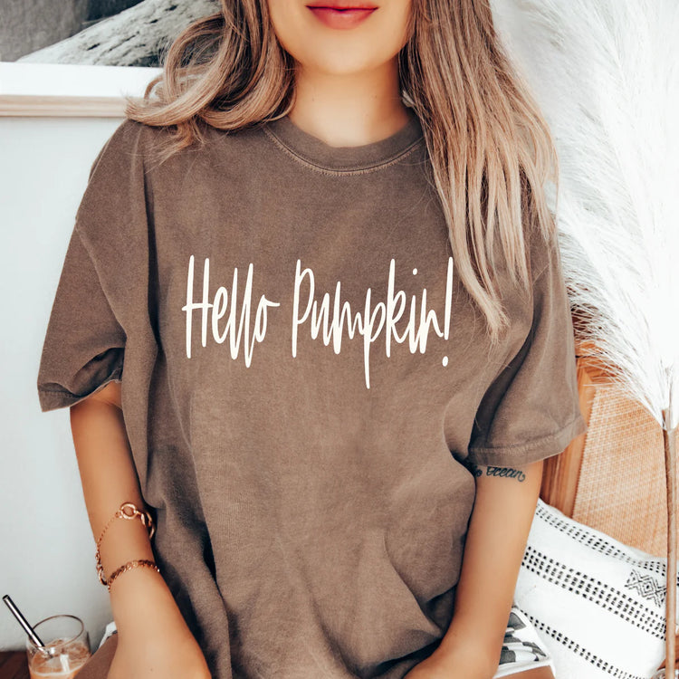 Hello Pumpkin Fall DTF Transfer
