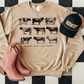 Support Your Local Farmers Western Single Color Screen Print Transfer