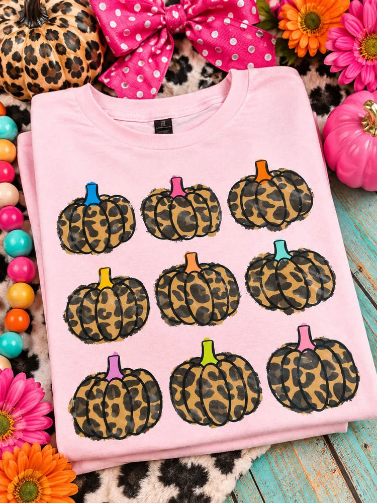 Leopard Fall Pumpkins DTF Transfer