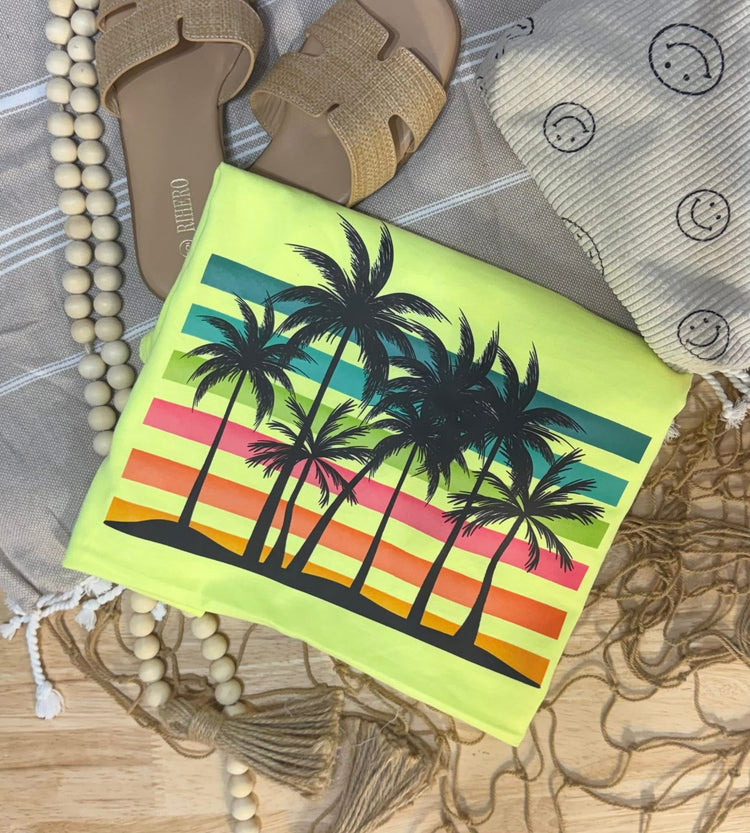 Retro Palm Trees DTF Transfers