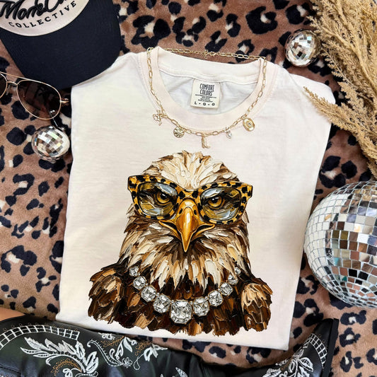 Preppy Eagle Mascot DTF Transfer