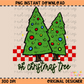 Oh Christmas Tree Retro PNG Digital Download