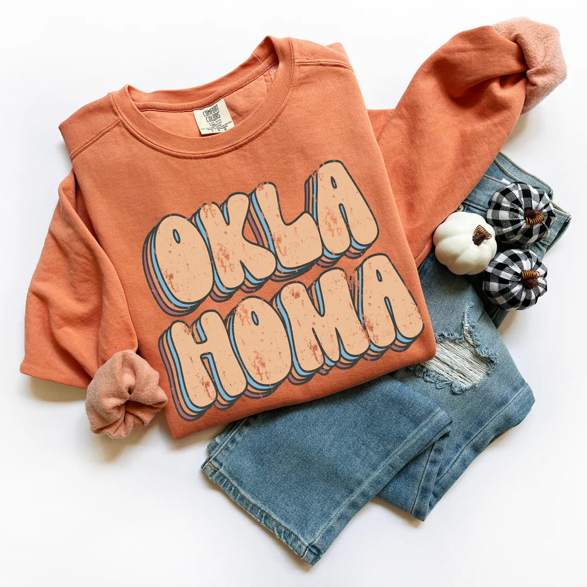 Oklahoma Retro Distressed DTF Transfer